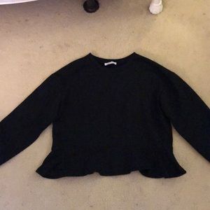 Peplum sweatshirt